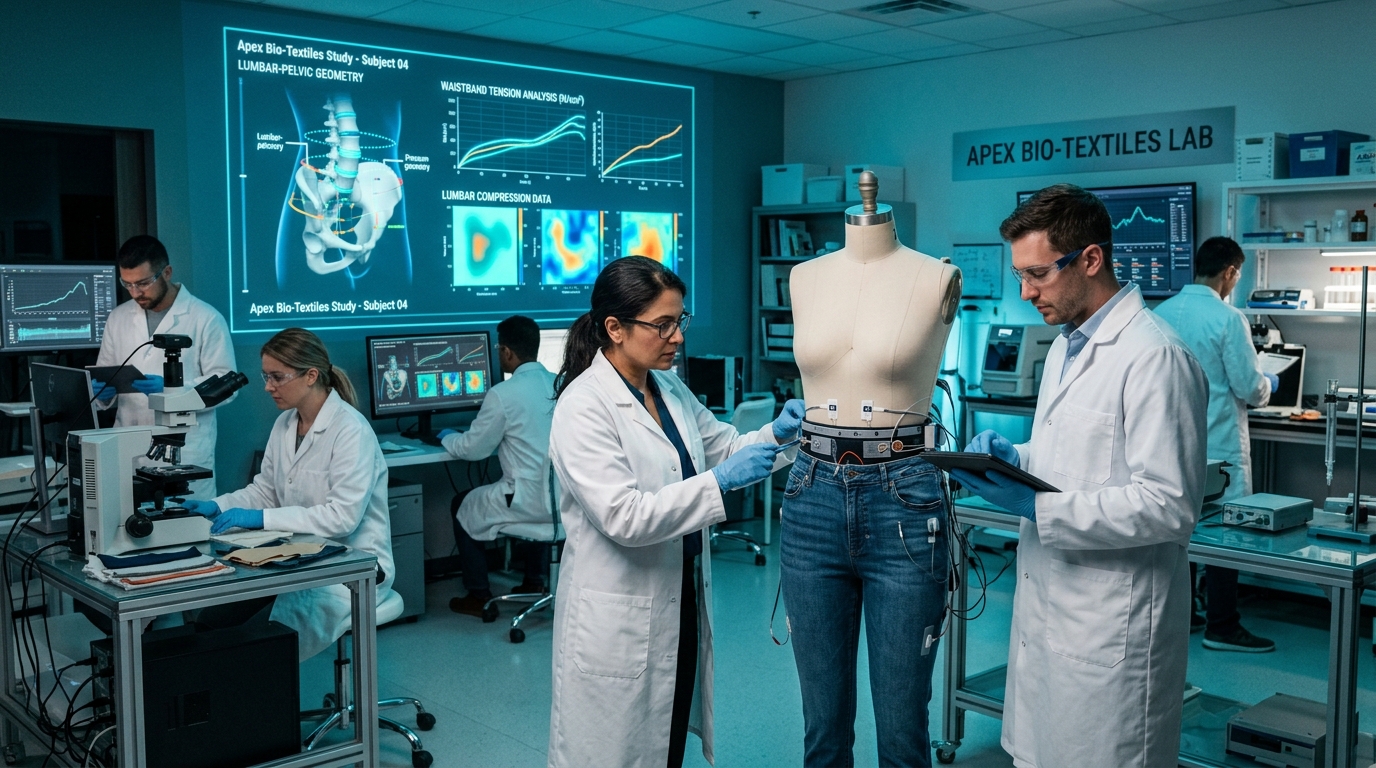 GHAC Foundation Research Laboratory studying lumbar elasticity textiles